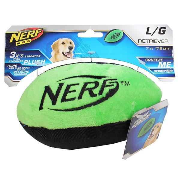 plush football dog toy