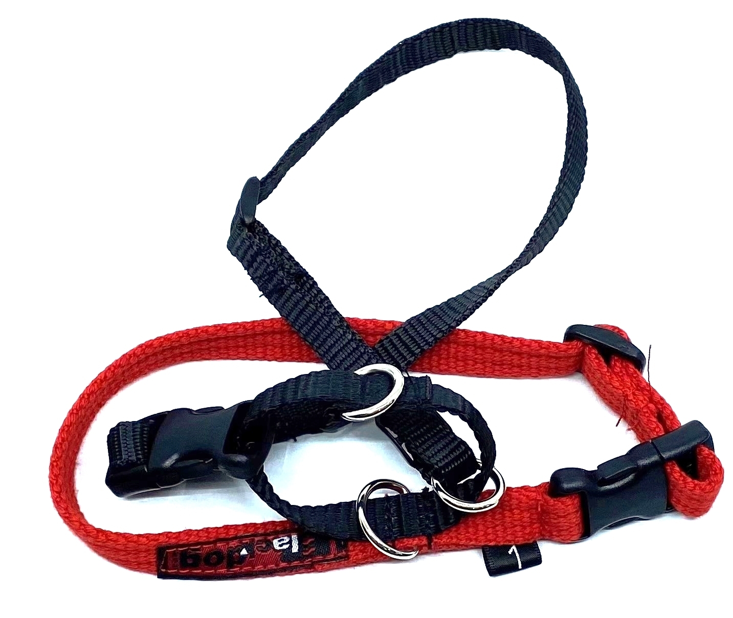 Black Dog Haltermate Halter - Size 4 - Red (Dog Walking Control Head ...