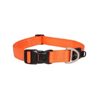 Rogz Utility Classic Dog Collar - X-Large (25mm x 43-70cm) - Orange