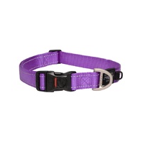 Rogz Utility Classic Dog Collar - X-Large (25mm x 43-70cm) - Purple