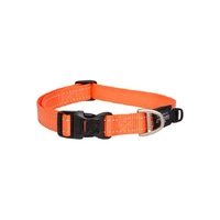 Rogz Utility Classic Dog Collar - Large (20mm x 34-56cm) - Orange