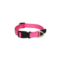 Rogz Utility Classic Dog Collar - Medium (16mm x 26-40cm) - Pink