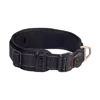 Rogz Utility Classic Padded Dog Collar - XX-Large (40mm x 48-70cm) - Black