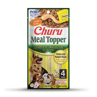 INABA Churu Meal Topper - Chicken with Pumpkin - 56g (4 Tubes)