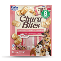 INABA Churu Bites Dog Treat - Chicken with Salmon - 96g (8 Pack)