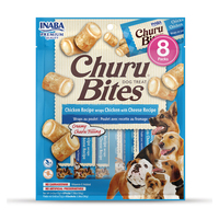 INABA Churu Bites Dog Treat - Chicken with Cheese - 96g (8 Pack)