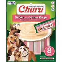 INABA Churu Dog Puree Chicken with Salmon - 160g (8 Tubes)