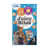 INABA Juicy Bites Cat Treat - Crab & Scallop Flavour - 3 Packs (34g)