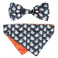 FuzzYard Dog Bandana & Bowtie -That's the Spirit - Medium/Large