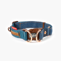 EzyDog Double Up Collar - Large (39-59cm) - (Denim Blue)