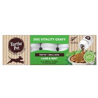 Earthz Pet Dog Vitality Gravy for Medium + Large Dogs - Lamb & Mint - 5 x 50ml