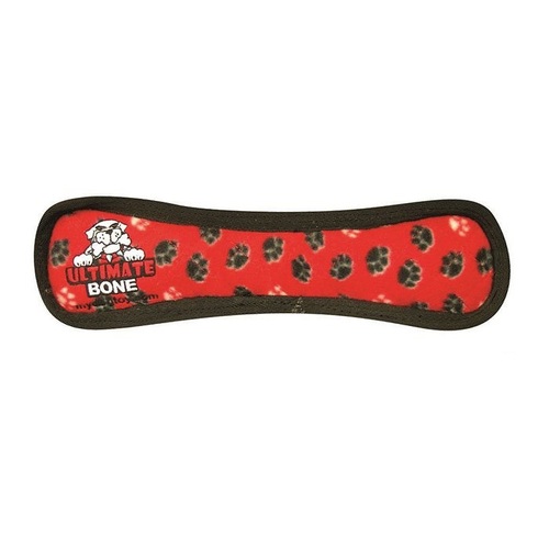 Tuffy Ultimate Bone - Red Paws (30x10x5cm)