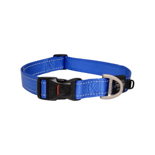 Rogz Utility Classic Dog Collar - X-Large (25mm x 43-70cm) - Blue