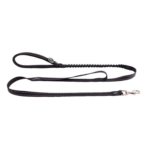 Rogz Utility Bungee Dog Lead - Medium (16mm x 140cm) - Black