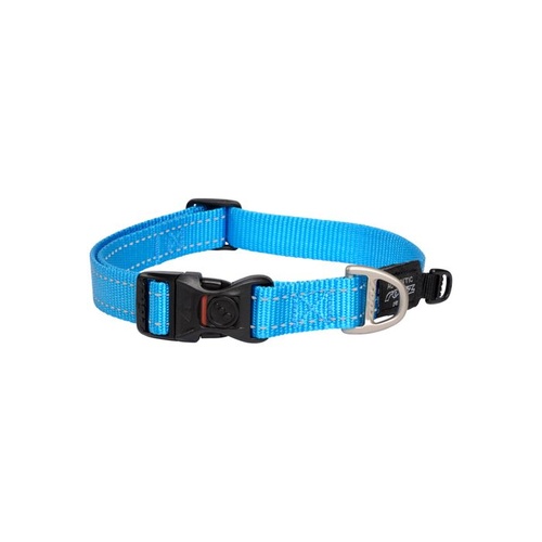 Rogz Utility Classic Dog Collar - Large (20mm x 34-56cm) - Turquoise