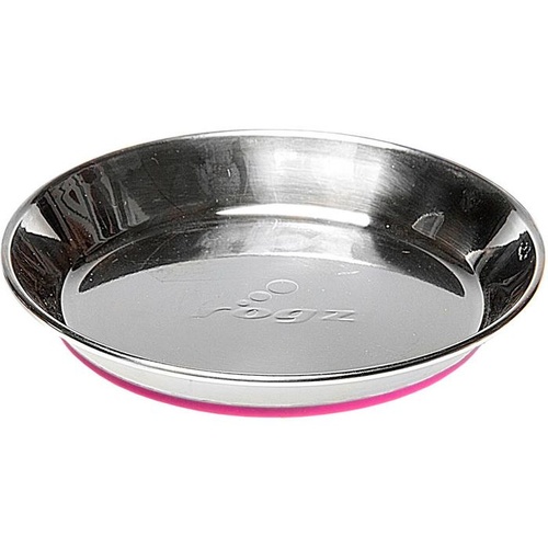 Rogz Anchovy Stainless Steel Cat Bowl - Pink