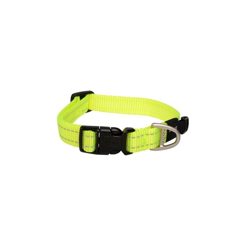 Rogz Utility Classic Dog Collar - Medium (16mm x 26-40cm) - Yellow