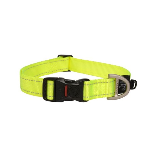 Rogz Utility Classic Dog Collar - X-Large (25mm x 43-70cm) - Yellow