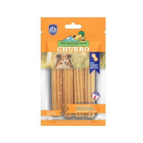 Himalayan Dog Chew Churro with Peanut Butter - 113.3g (4 Pack)