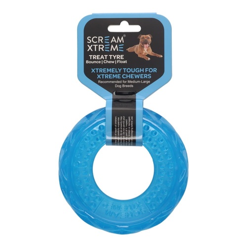 Scream Xtreme Treat Tyre - Medium/Large - Blue (13x4.5cm)