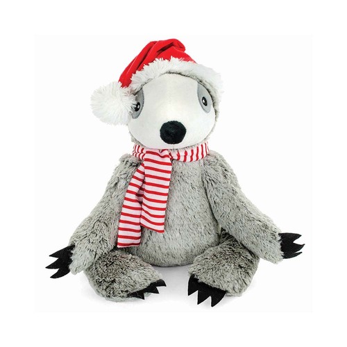 Prestige Christmas Snuggle Buddies Sloth with hat (21cm)