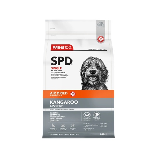 Prime 100 SPD Air Dried Dog Food - Kangaroo & Pumpkin - 2.2kg