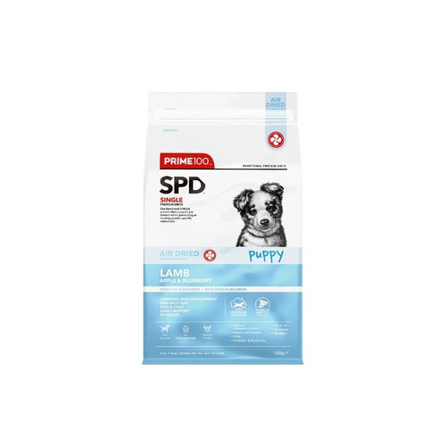 Prime 100 SPD Air Dried Puppy Food - Lamb Apple & Blueberry - 120g