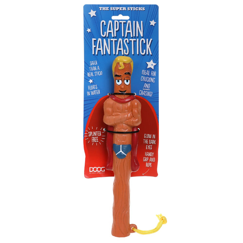 DOOG Supersticks Dog Toy - Captain Fantastic (28cm)