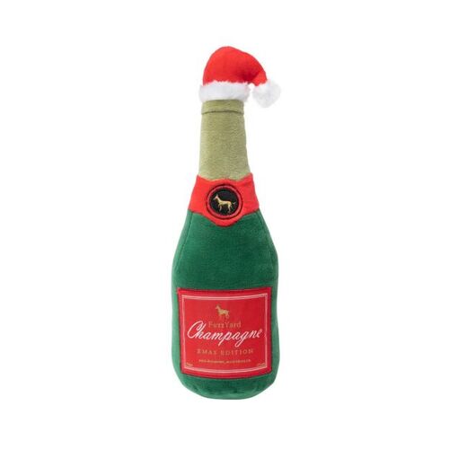 FuzzYard X-Mas Champagne Dog Toy (31cm)