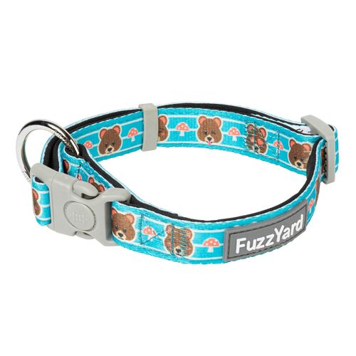 FuzzYard Dog Collar - Fuzz Bear - Large (25mm x 50-65cm)