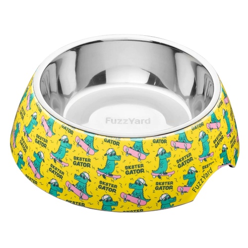 FuzzYard Easy Feeder Dog Bowl - Sk8ter Gator - Small (190ml)