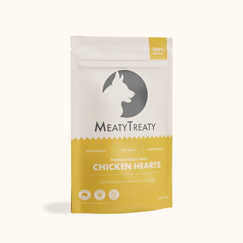 Meaty Treaty Freeze Dried Chicken Heart - 100g