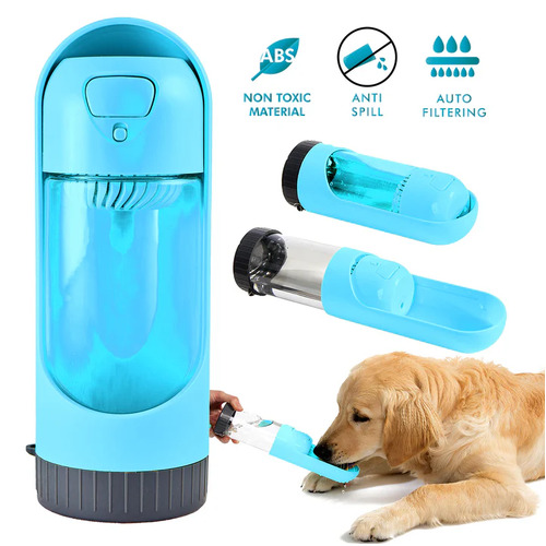 All Fur You Pet Water Bottle - 300ml - Blue