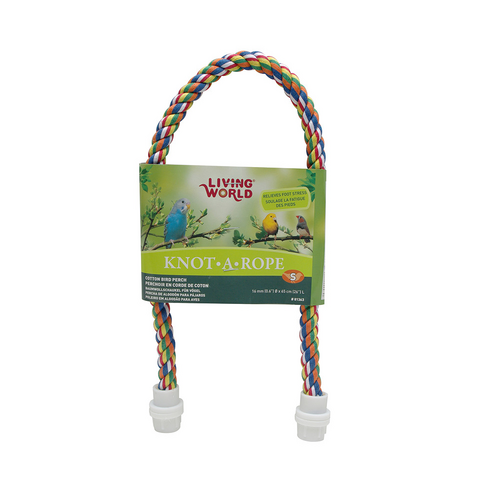 Living World Knot-A-Rope Cotton Bird Perch